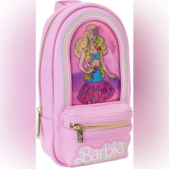 Barbie Pink Backpack with Character Design - Picture 1 of 4